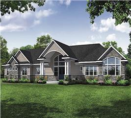 Ranch House - 3 Bedrms, 2.5 Baths - 3495 Sq Ft - Plan #108-1914