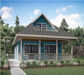 Ranch House - 1 Bedrms, 1 Baths - 900 Sq Ft - Plan #108-1968