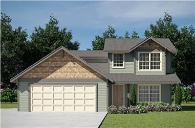 4-Bedroom, 1521 Sq Ft Farmhouse House Plan - 108-1947 - Front Exterior