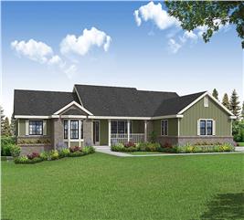 Ranch Home - 3 Bedrms, 2 Baths - 2396 Sq Ft - Plan #108-1996