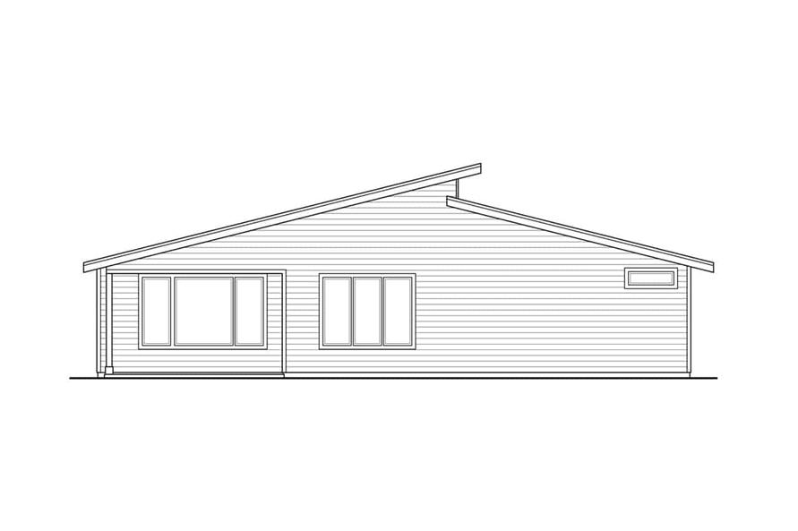 Home Plan Rear Elevation of this 3-Bedroom,2112 Sq Ft Plan -108-2001