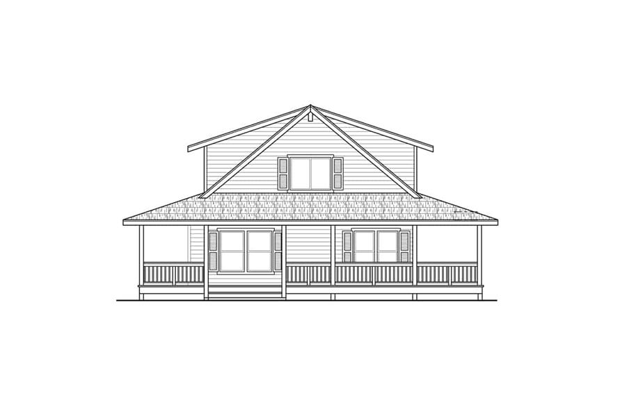 Home Plan Front Elevation of this 4-Bedroom,2906 Sq Ft Plan -108-2010