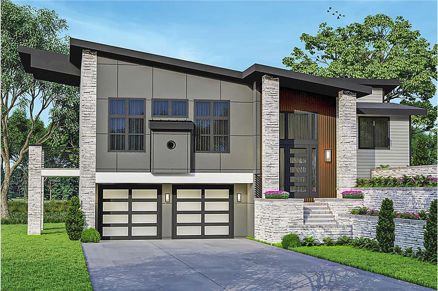 Contemporary Floor Plan - 3 Bedrms, 2.5 Baths - 2584 Sq Ft - #108-2011