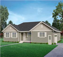 Ranch House Plan - 3 Bedrms, 2.5 Baths - 2386 Sq Ft - #108-2036