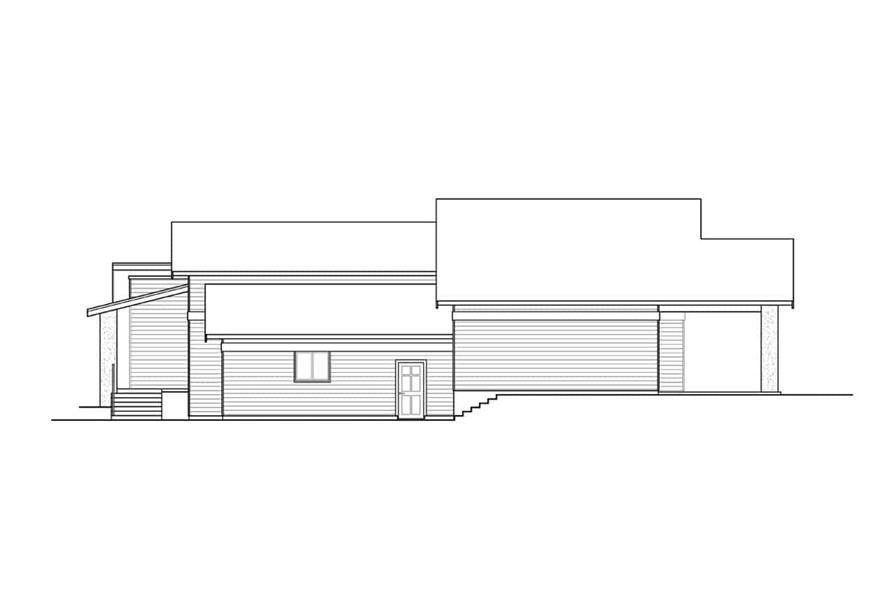 Home Plan Right Elevation of this 3-Bedroom,2837 Sq Ft Plan -108-2047