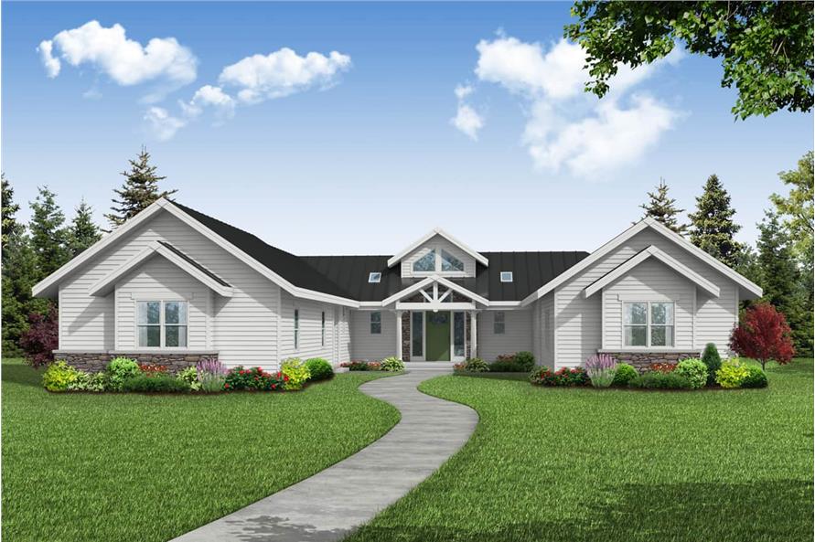 Ranch Home Plan - 2 Bedrms, 2 Baths - 2383 Sq Ft - #108-2068