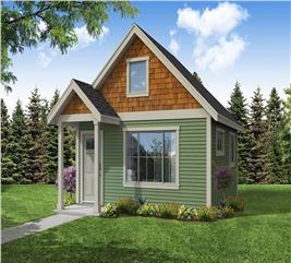 Cottage House Plan - 1 Baths - 456 Sq Ft - #108-2080