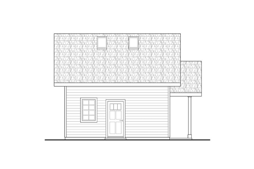 Home Plan Left Elevation of this 0-Bedroom,1 Sq Ft Plan -108-2081