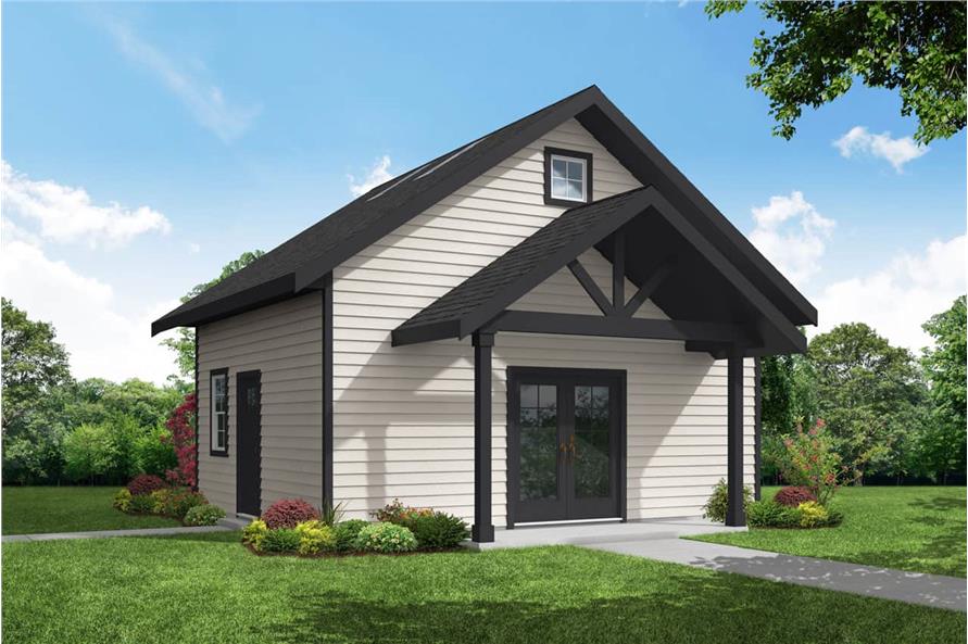 Craftsman Cottage Plan - 0.5 Baths - 480 Sq Ft - #108-2081