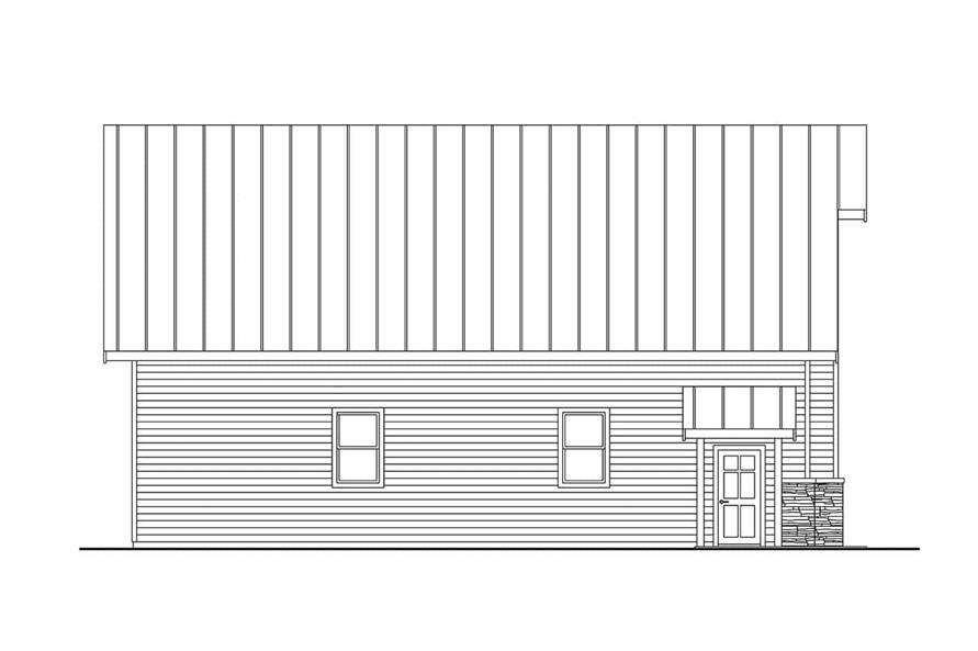 Home Plan Left Elevation of this 0-Bedroom,1 Sq Ft Plan -108-2108