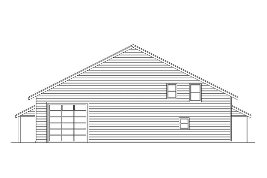 Home Plan Rear Elevation of this 0-Bedroom,1 Sq Ft Plan -108-2108