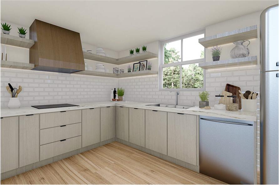 Kitchen of this 1-Bedroom,619 Sq Ft Plan -108-2109