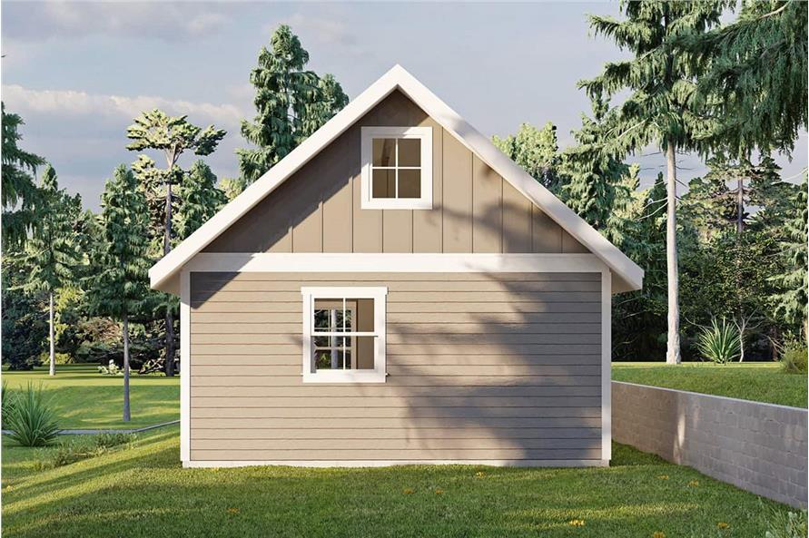 Rear View of this 1-Bedroom,619 Sq Ft Plan -108-2109