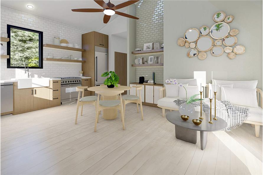 Kitchen of this 1-Bedroom,560 Sq Ft Plan -108-2111