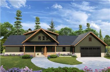 Craftsman Home Plan - 3 Bedrms, 2.5 Baths - 1992 Sq Ft - #108-2114