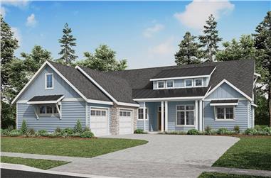 Craftsman House Plan - 5 Bedrms, 3.5 Baths - 4089 Sq Ft - #108-2116