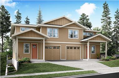 6-Bedroom, 3872 Sq Ft Duplex/Multi-Unit House Plan - 108-2125 - Front Exterior