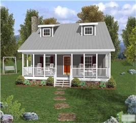 A-Frame Homeplans - Home Design # 146-2827 / LS-H-886-3A