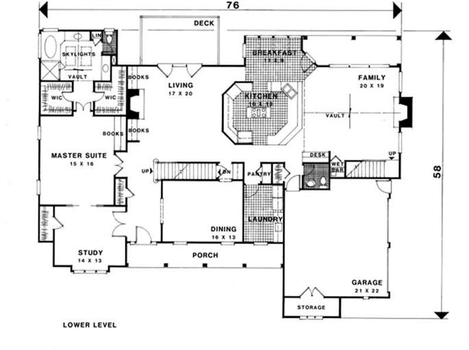 Craftsman - Ranch Home with 4 Bedrms, 3943 Sq Ft | Plan #109-1070