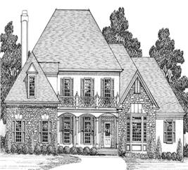 European - French Home with 4 Bedrms, 4030 Sq Ft | Plan #109-1161