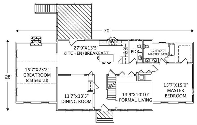 Country - Traditional Home with 4 Bedrms, 2677 Sq Ft | Plan #110-1064