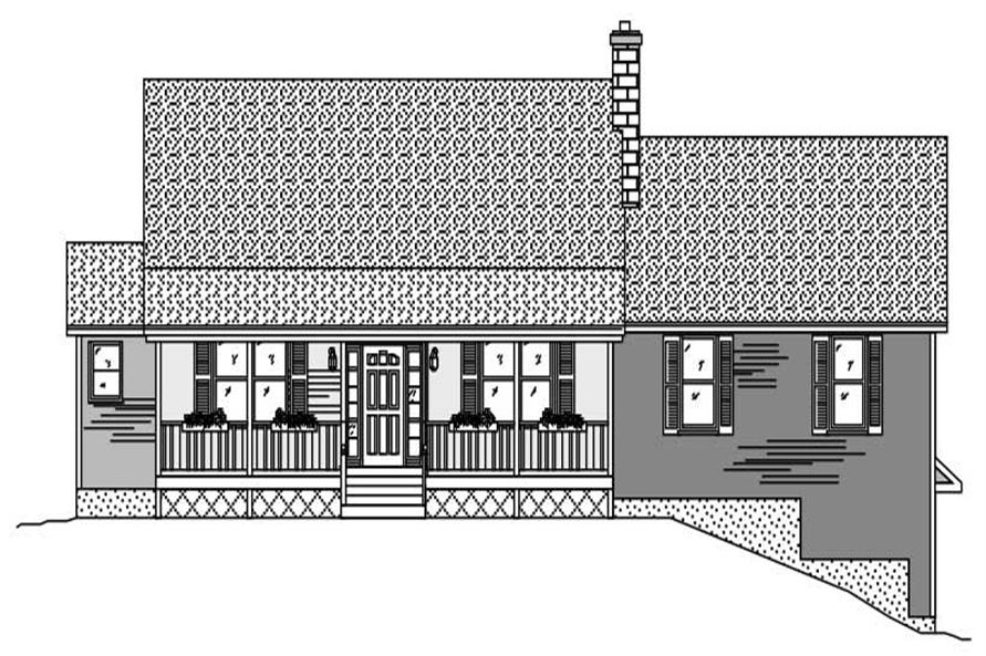 Cape Cod Country Home  with 3 Bedrms 1900  Sq  Ft  Plan  