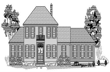 3-Bedroom, 3007 Sq Ft European House Plan - 110-1193 - Front Exterior