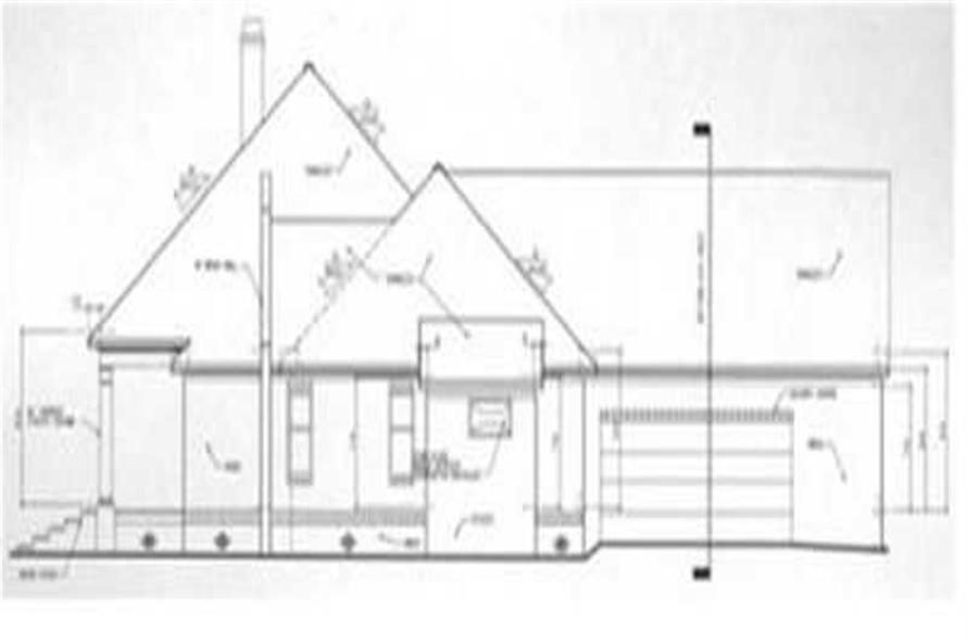 Home Plan Right Elevation of this 3-Bedroom,2030 Sq Ft Plan -113-1045