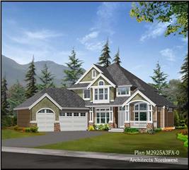 European - French Home with 4 Bedrms, 2925 Sq Ft | Plan #115-1093