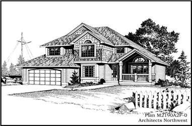 3-Bedroom, 2190 Sq Ft Country House Plan - 115-1136 - Front Exterior