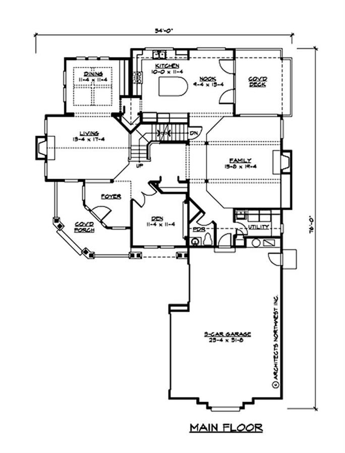 Ranch - Traditional Home with 5 Bedrms, 3915 Sq Ft | Plan #115-1210