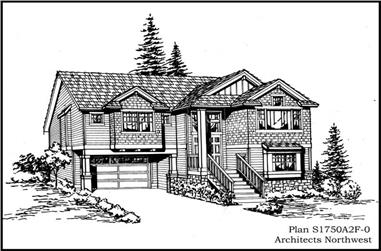 3-Bedroom, 1750 Sq Ft Ranch House Plan - 115-1234 - Front Exterior