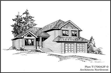 3-Bedroom, 1700 Sq Ft Craftsman Home Plan - 115-1237 - Main Exterior