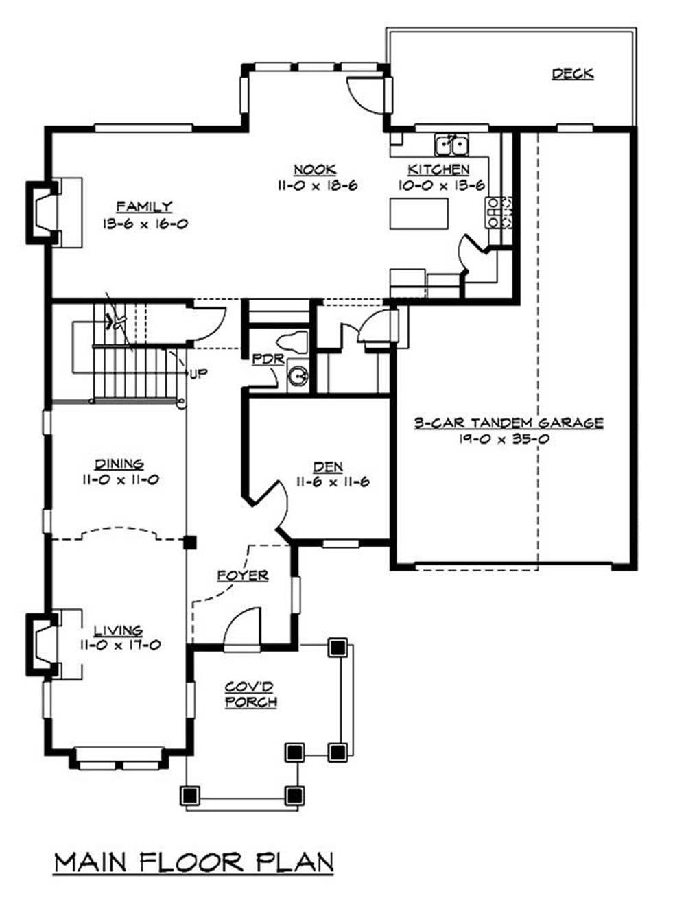 Craftsman - Bungalow Home with 3 Bedrms, 2805 Sq Ft | Plan #115-1245