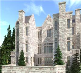 Luxury Home Plan - 6 Bedrms, 6.5 Baths - 8454 Sq Ft - #153-2011