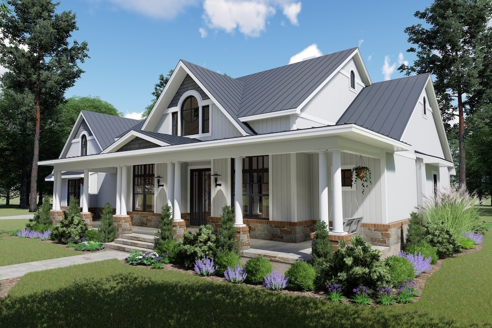 Transitional Modern Farmhouse Plan 3 Bed 2 5 Bath 117 1132