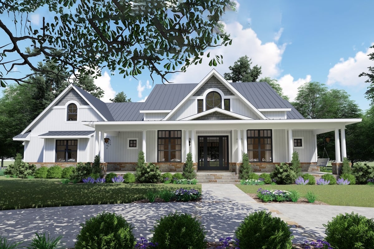 Single Story Farmhouse Open Floor Plans Koyumprogram