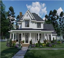 Farmhouse House Plans - Home Design 448