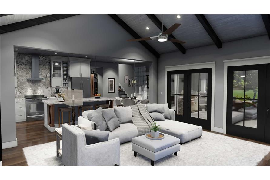 Family Room of this 3-Bedroom, 1742 Sq Ft Plan - 117-1141