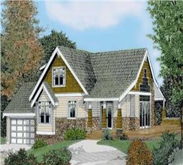 Traditional, French House Plans - Home Design DDI100-214 # 2054