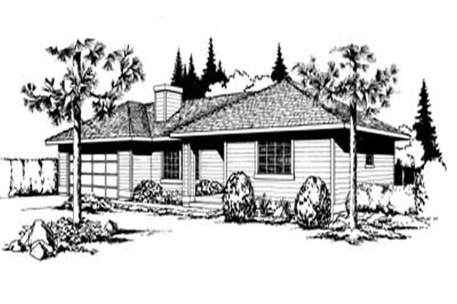 Small Ranch Transitional House Plans Home Design DDI85 102 1955