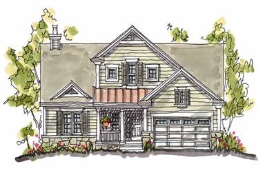 4-Bedroom, 2425 Sq Ft Country House Plan - 120-1050 - Front Exterior