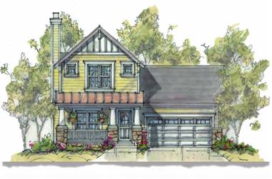 3-Bedroom, 1473 Sq Ft Country Home Plan - 120-1090 - Main Exterior