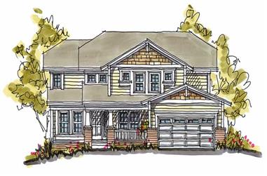 4-Bedroom, 2705 Sq Ft Country House Plan - 120-1122 - Front Exterior