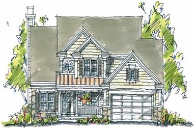 4-Bedroom, 2336 Sq Ft Country House Plan - 120-1123 - Front Exterior