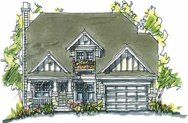 4-Bedroom, 2354 Sq Ft Country House Plan - 120-1264 - Front Exterior