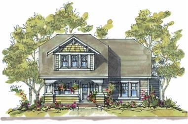 3-Bedroom, 1923 Sq Ft Ranch Home Plan - 120-1281 - Main Exterior