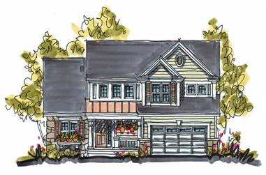 4-Bedroom, 2218 Sq Ft Country Home Plan - 120-1364 - Main Exterior