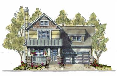 3-Bedroom, 1649 Sq Ft Country House Plan - 120-1638 - Front Exterior