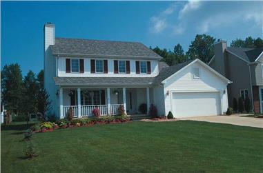 3-Bedroom, 1700 Sq Ft Country House Plan - 120-1791 - Front Exterior